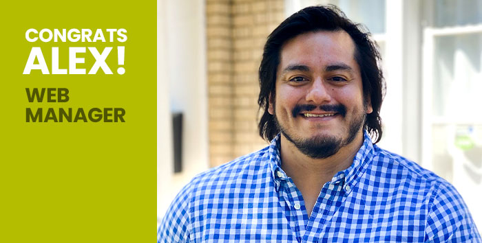 Congrats! Alex Franco is promoted to Web Manager.