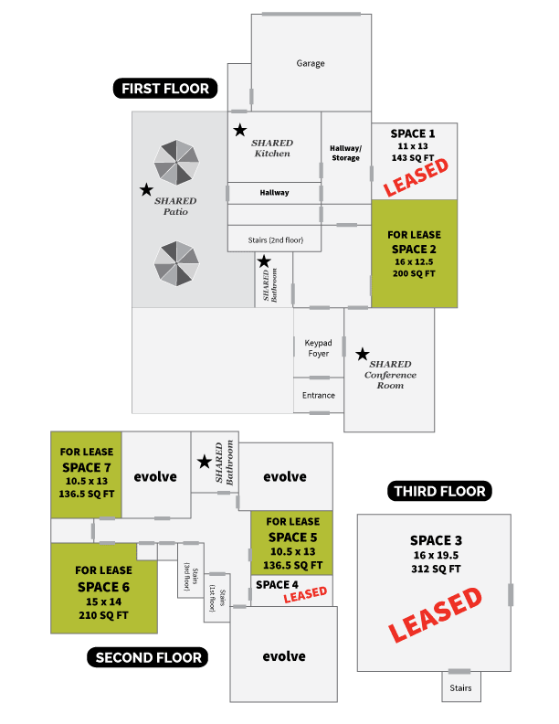 Akron office space for lease floor plan