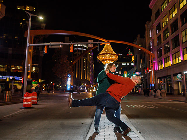 Wife dips Alex in the streets of Cleveland, OH