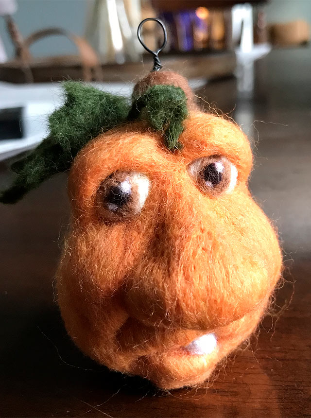 Felted Pumpkin