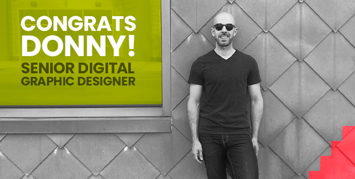 Donny Rambacher is promoted to Senior Digital Graphic Designer at Evolve Marketing