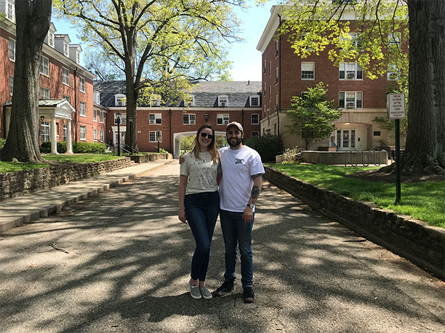 Kiersten and Nadeem at OU