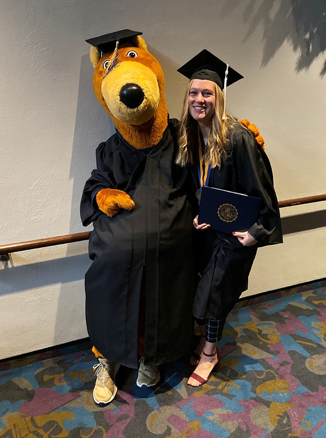 Kristen's graduation photo.