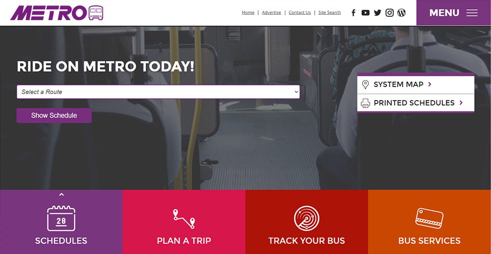 Akron local governement web design portfolio showcasing Akron metro.