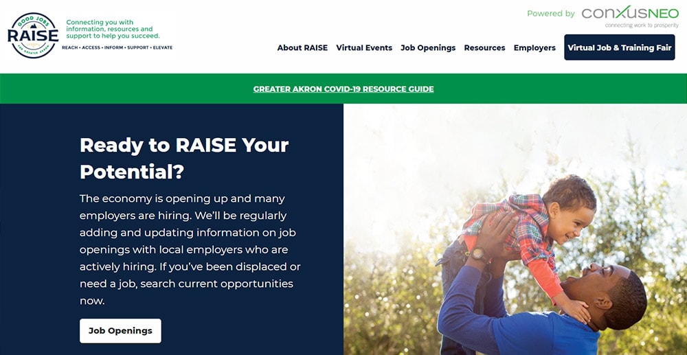 Workforce development custom web design and development.