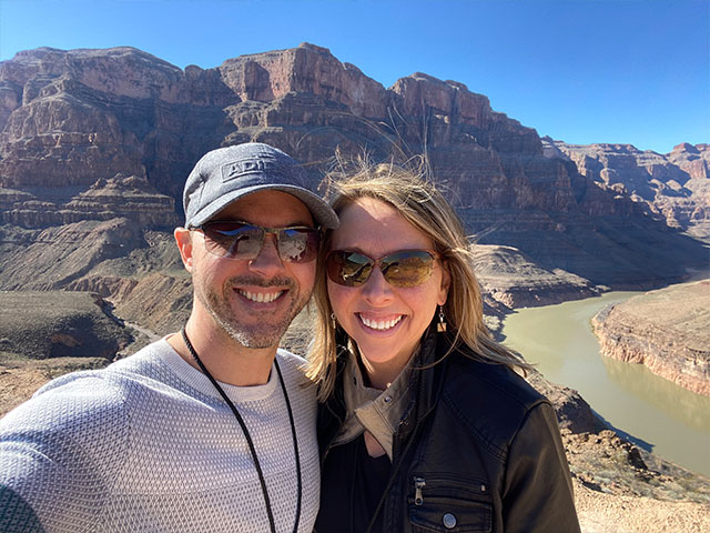 Todd and Debra Bertsch at Grand Canyon