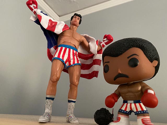 Rocky and Apollo Funko's